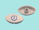 Botão ON-OFF INDESIT C00143006